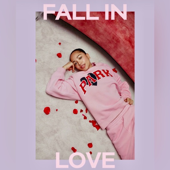 PARKE Jean Heart Varsity Mockneck - Blush - Picture 5 of 7